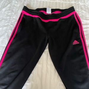 LARGE hot pink joggers Adidas